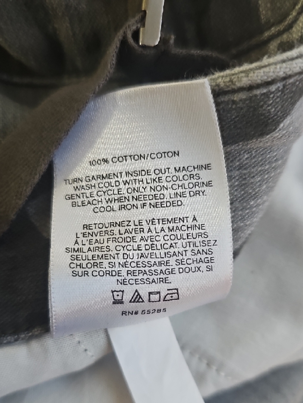Express Camouflage Cargo Shorts - Olive/Gray - Picture 6 of 6